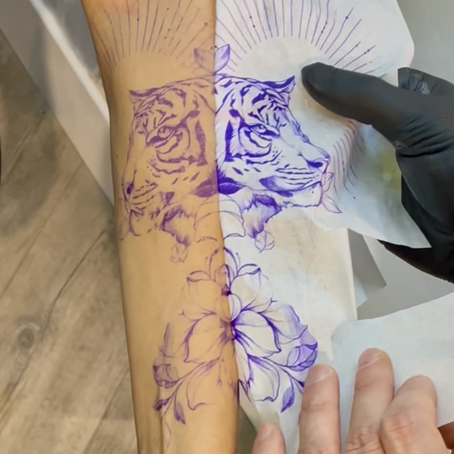 Planche de Stencils pour tatouages éphémères personnalisés – Image 2