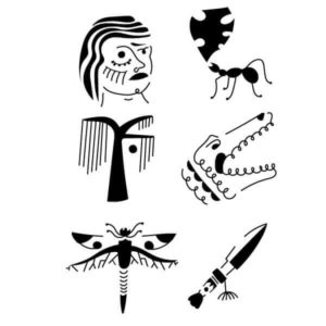 Pochoir Tatouage Temporaire Crocoste