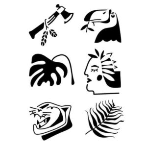 Pochoir Tatouage Temporaire Détails